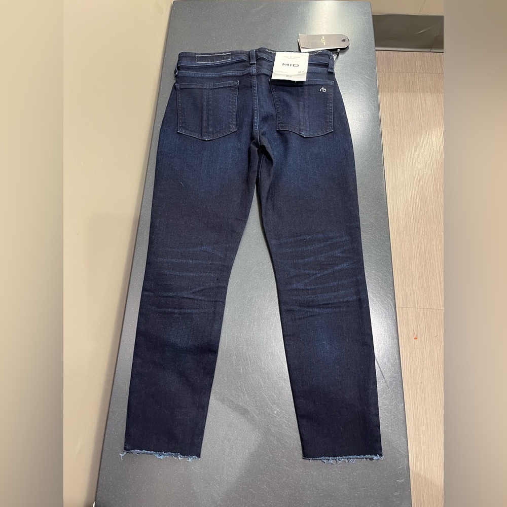 NWT Rag and Bone Cate Mid Rise Skinny Dark Blue Esme 27 - Picture 4 of 7